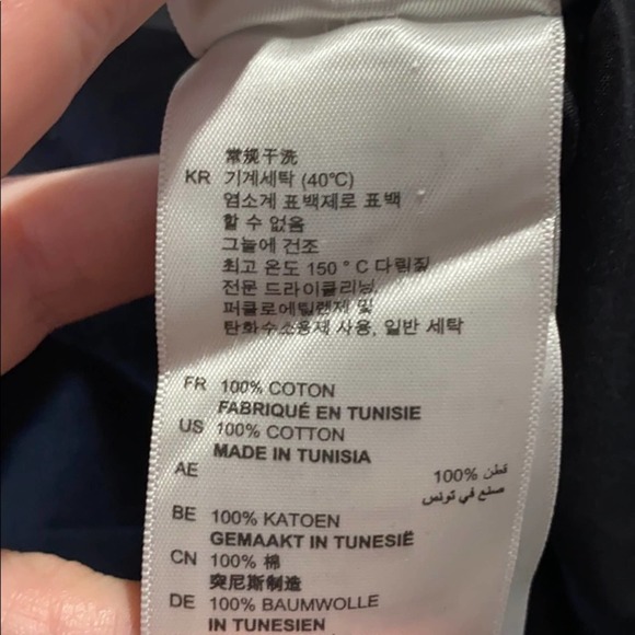 SOLD! Men’s Sandro Black Long Sleeve Dress Shirt - Picture 6 of 6